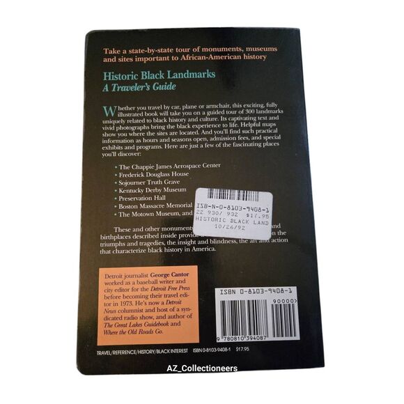 Historic black landmarks a travelers guide by George Cantor - visible ink - isbn - Picture 2 of 6